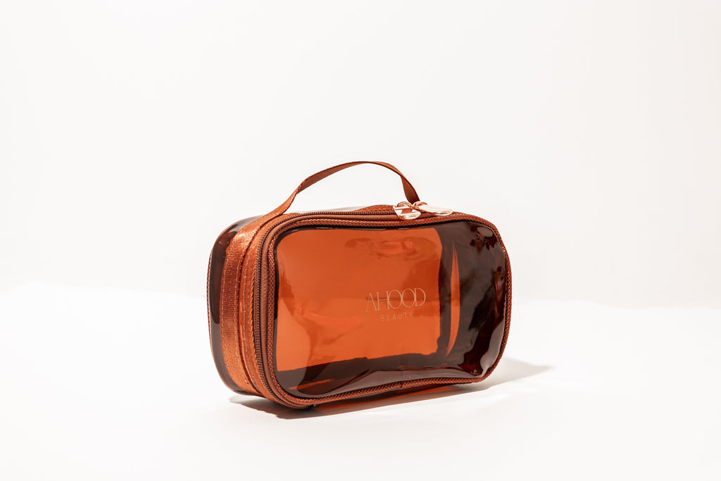 2in1 Cosmetics Brown Bag